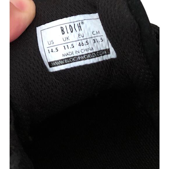 BLOCH Mens Size 14.5 Black Boost Mesh Suede Split Sole Dance Sneakers Shoes - Picture 8 of 8